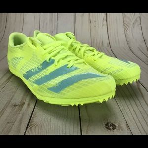 Adidas Womens Distancestar Track Spikes Solar Yellow FY1225 Size 11